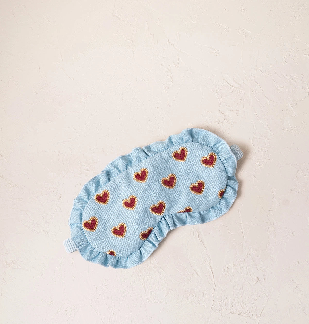 Heliotique | Elizabeth Scarlett Love Hearts Frill Eye Mask