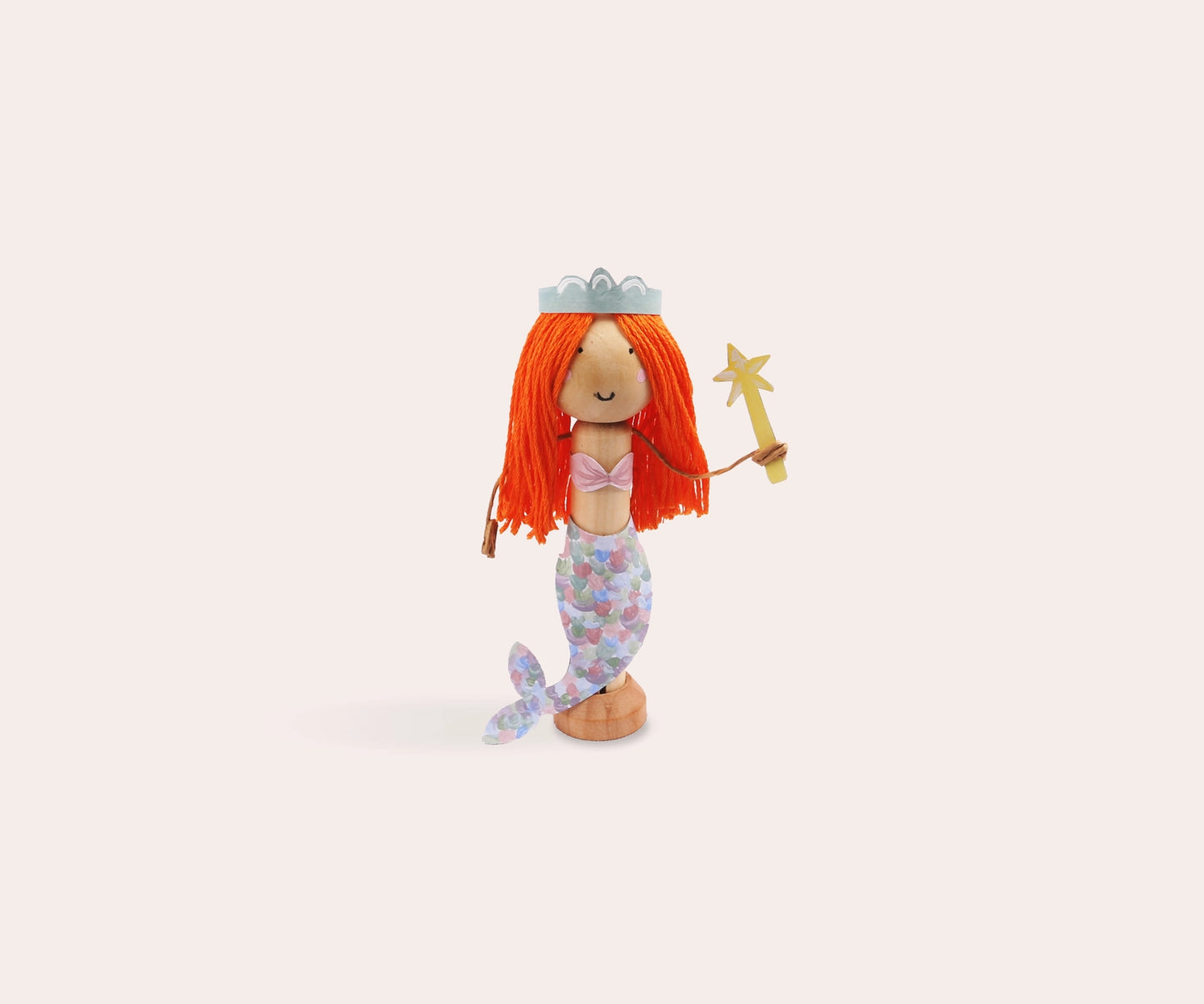 Heliotique Create Your Own Mermaid Wooden Peg Doll Kit