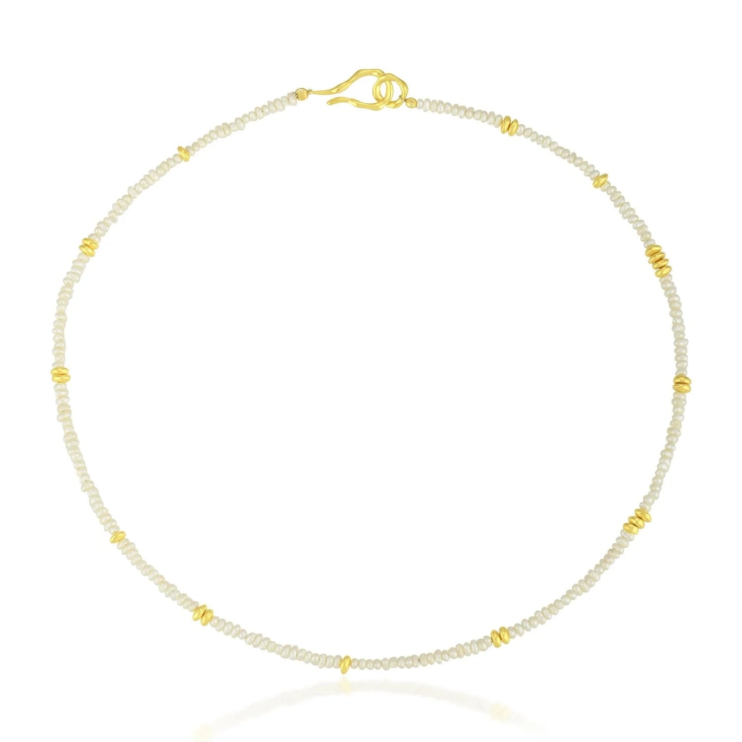 Heliotique Marnie Pearl & Gold Necklace