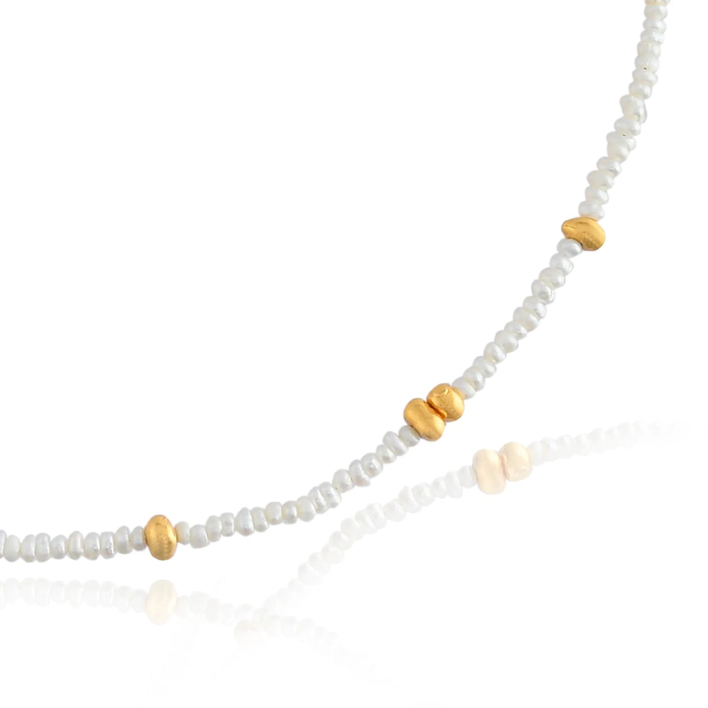 Heliotique Marnie Pearl & Gold Necklace