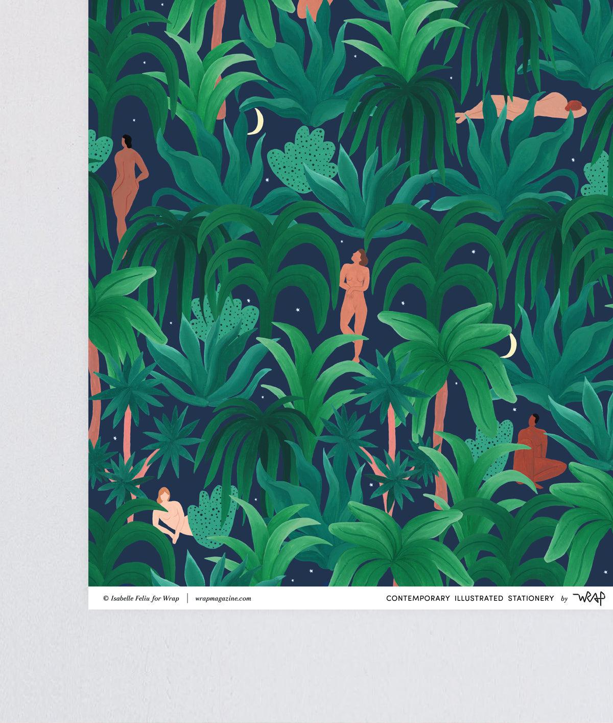 Night Jungle Wrapping Paper - Heliotique
