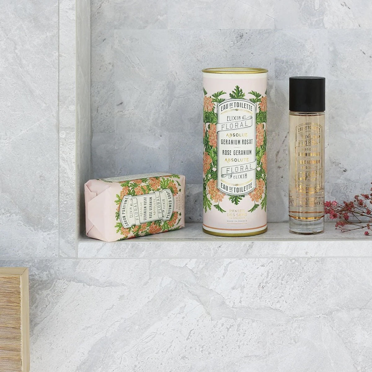 Heliotique Rose Geranium Soap Bar