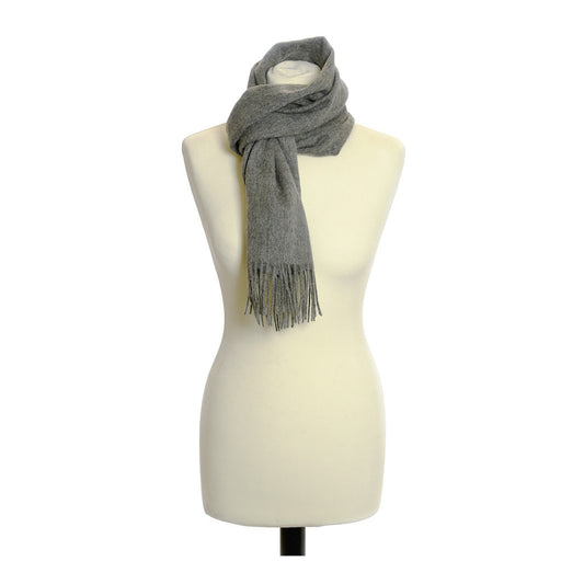 Heliotique 100% Lambswool Scarf - Silver Grey