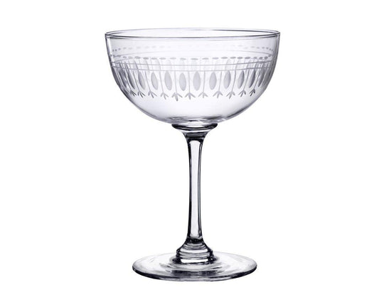 Heliotique | The Vintage List Set of Two Champagne Saucers - Ovals
