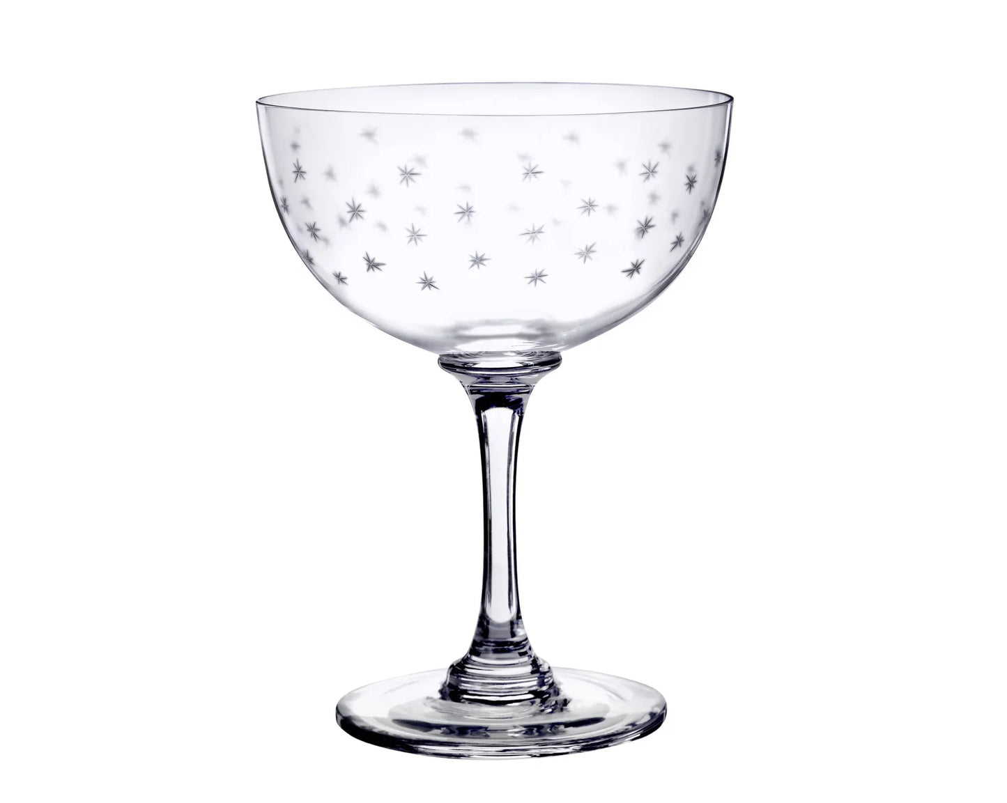 Heliotique | The Vintage List | Set of Two Champagne Saucers - Stars