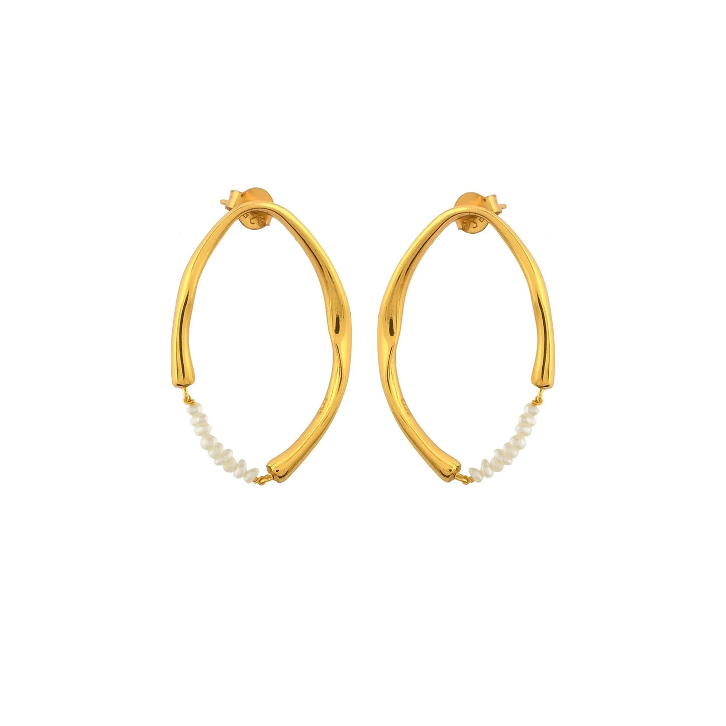 Heliotique | Shyla Thiva Earrings - Pearl