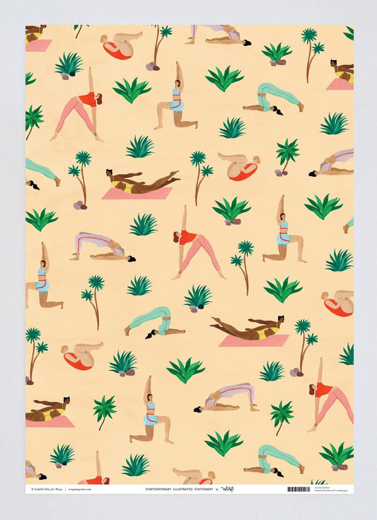 Heliotique Yoga Wrapping Paper