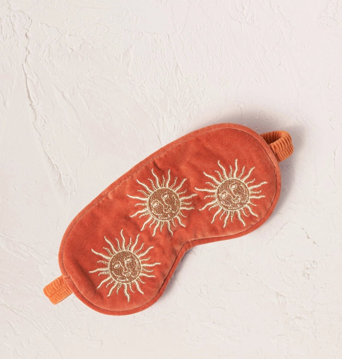 Heliotique Sun Goddess Velvet Eye Mask - Rust