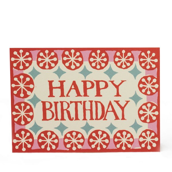 Heliotique Happy Birthday Pink & Red Card