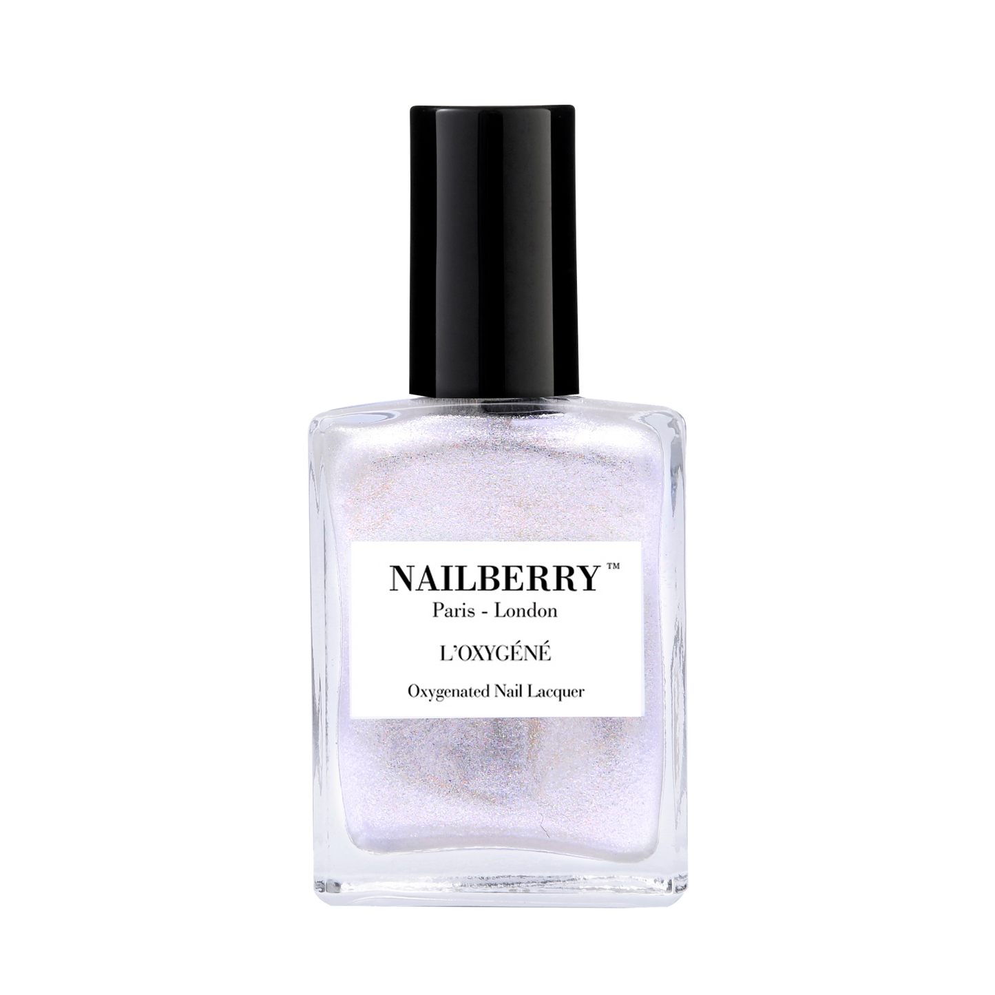 Stardust silver glitter nail polish by independent beauty brand Nailberry