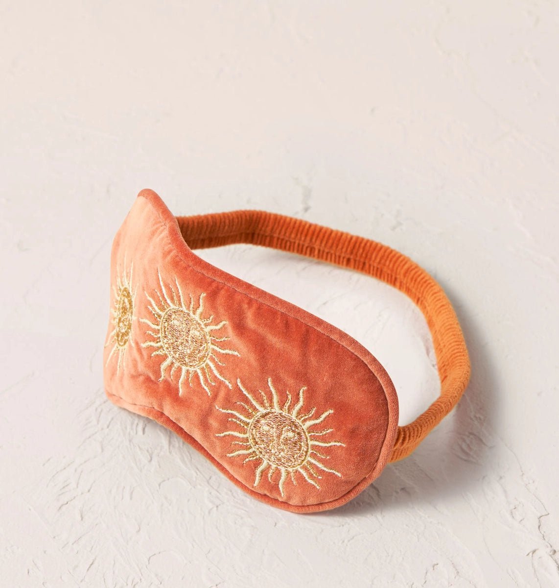 Heliotique Sun Goddess Velvet Eye Mask - Rust