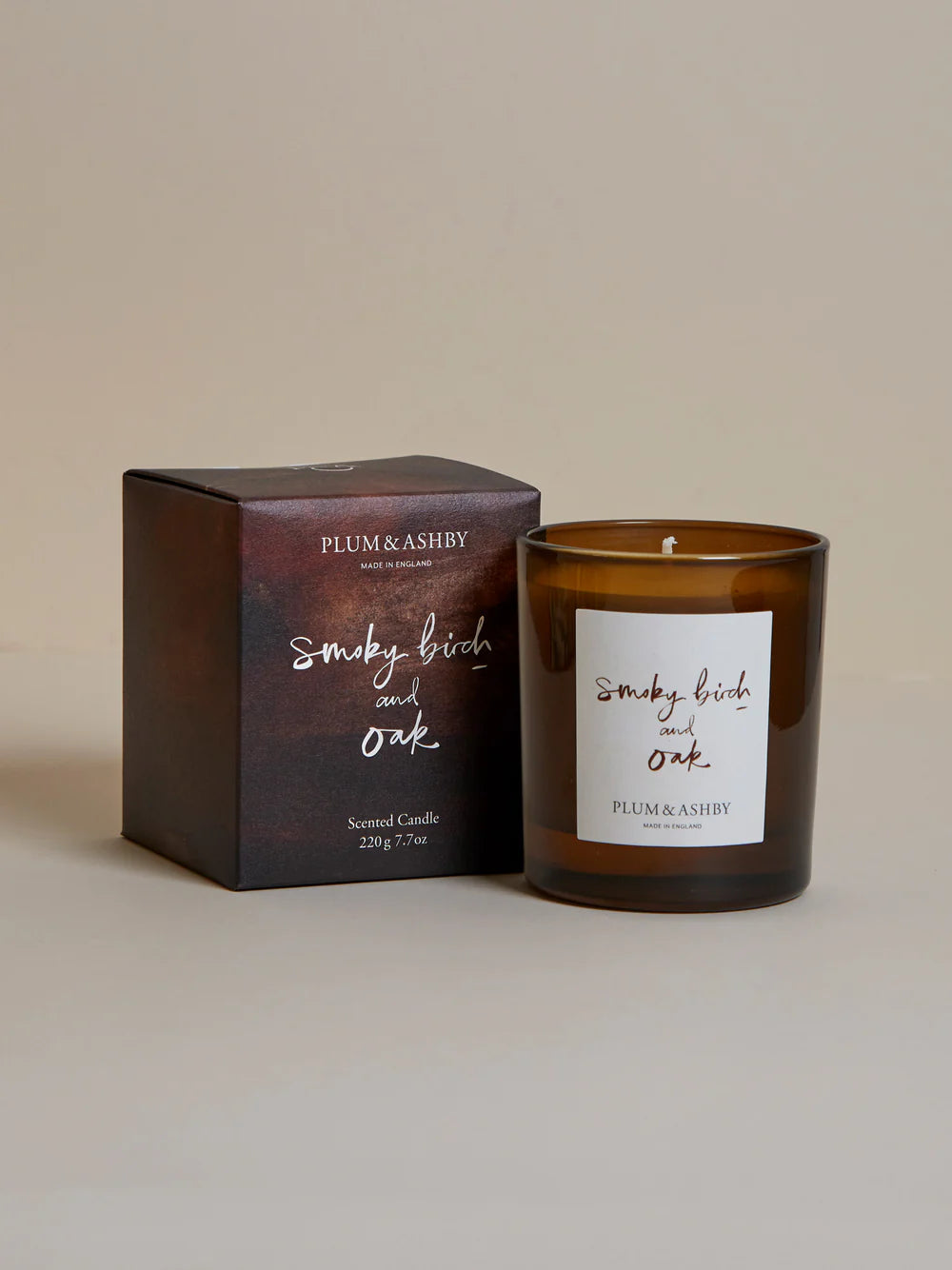 Heliotique | Plum & Ashby Smoky Birch & Oak Scented Candle