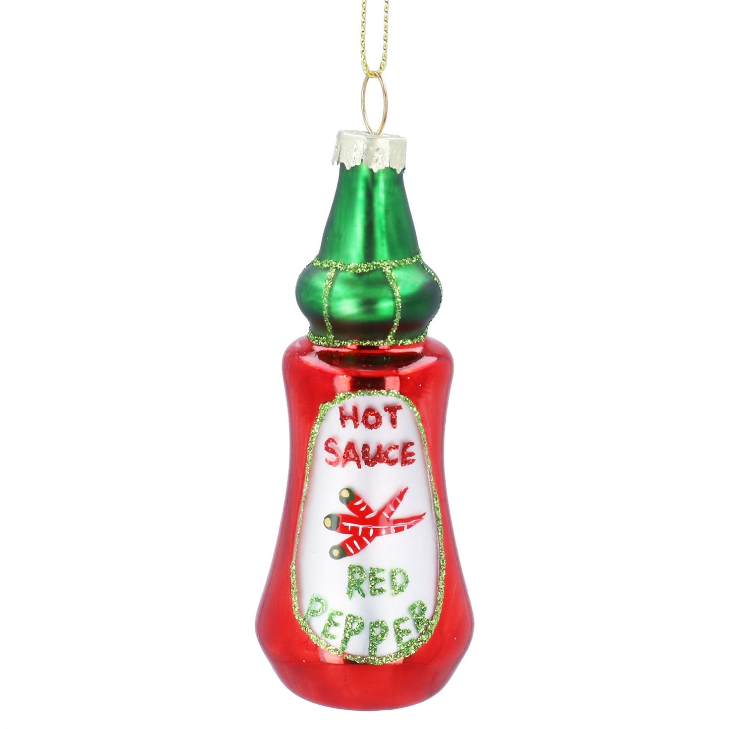 Heliotique | Gisela Graham Glass Hot Sauce Tree Decoration