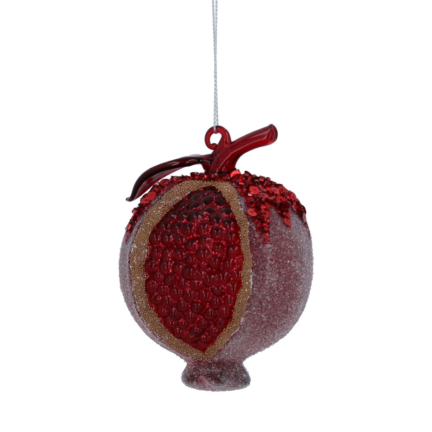 Pomegranate Glass Ornament, Red - Counterpoint