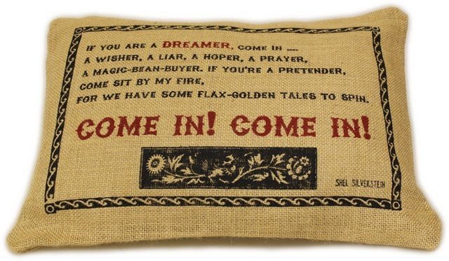 Heliotique Small Jute Cushion - Come in!