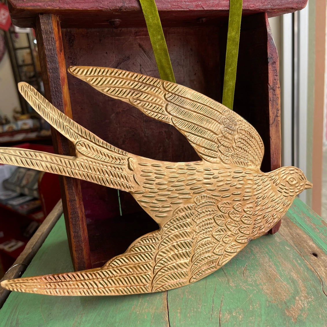 Heliotique | Gold Swallow Hanging Ornament