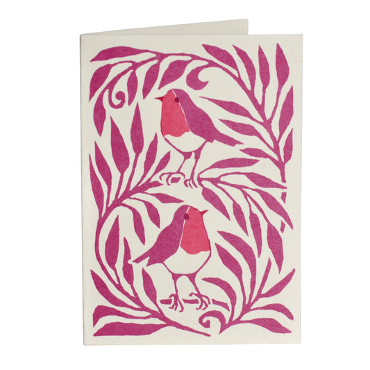 Heliotique | Cambridge Imprint Small Robins Card - Pack of Six