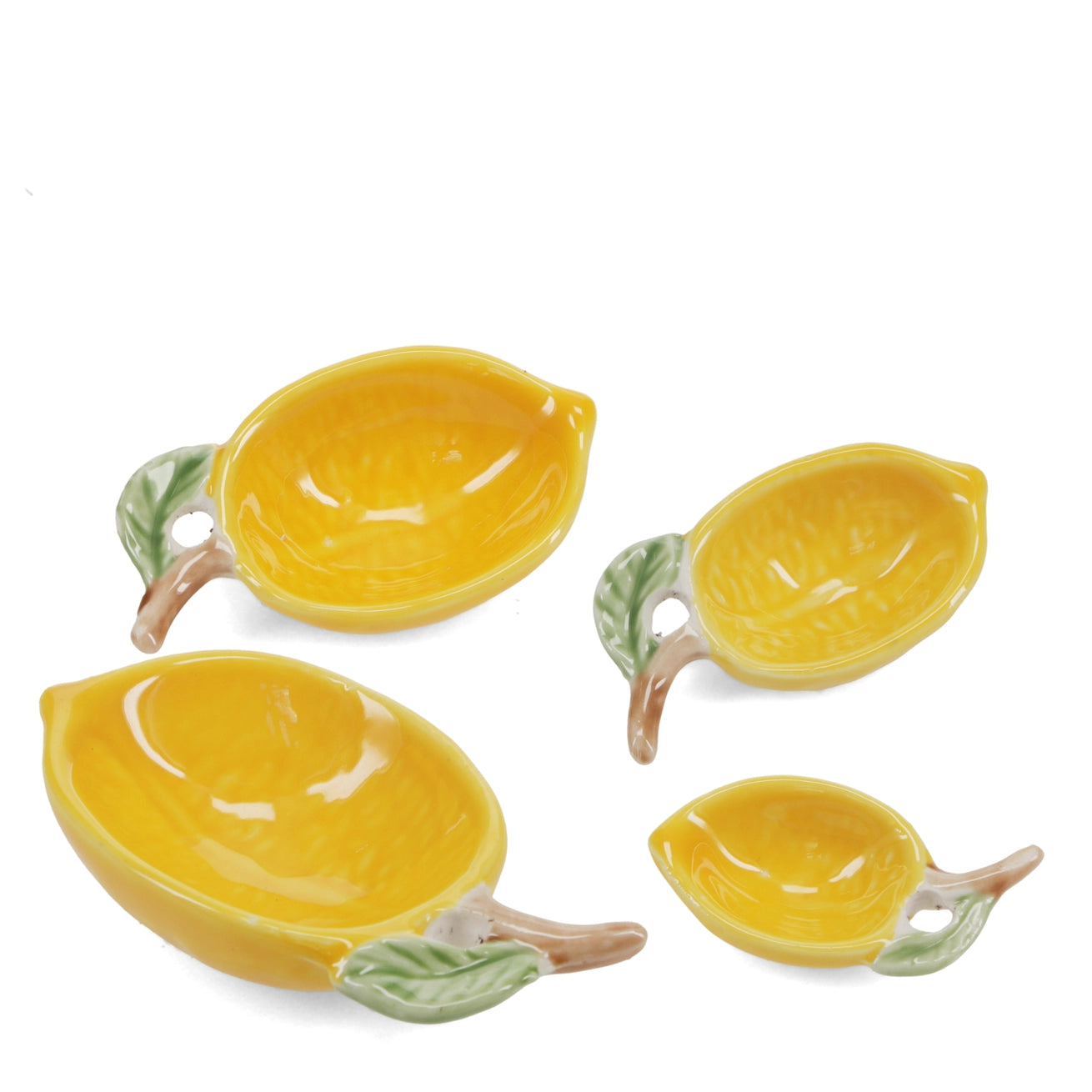 Heliotique Ceramic Lemon Measuring Spoons (Set of 4)