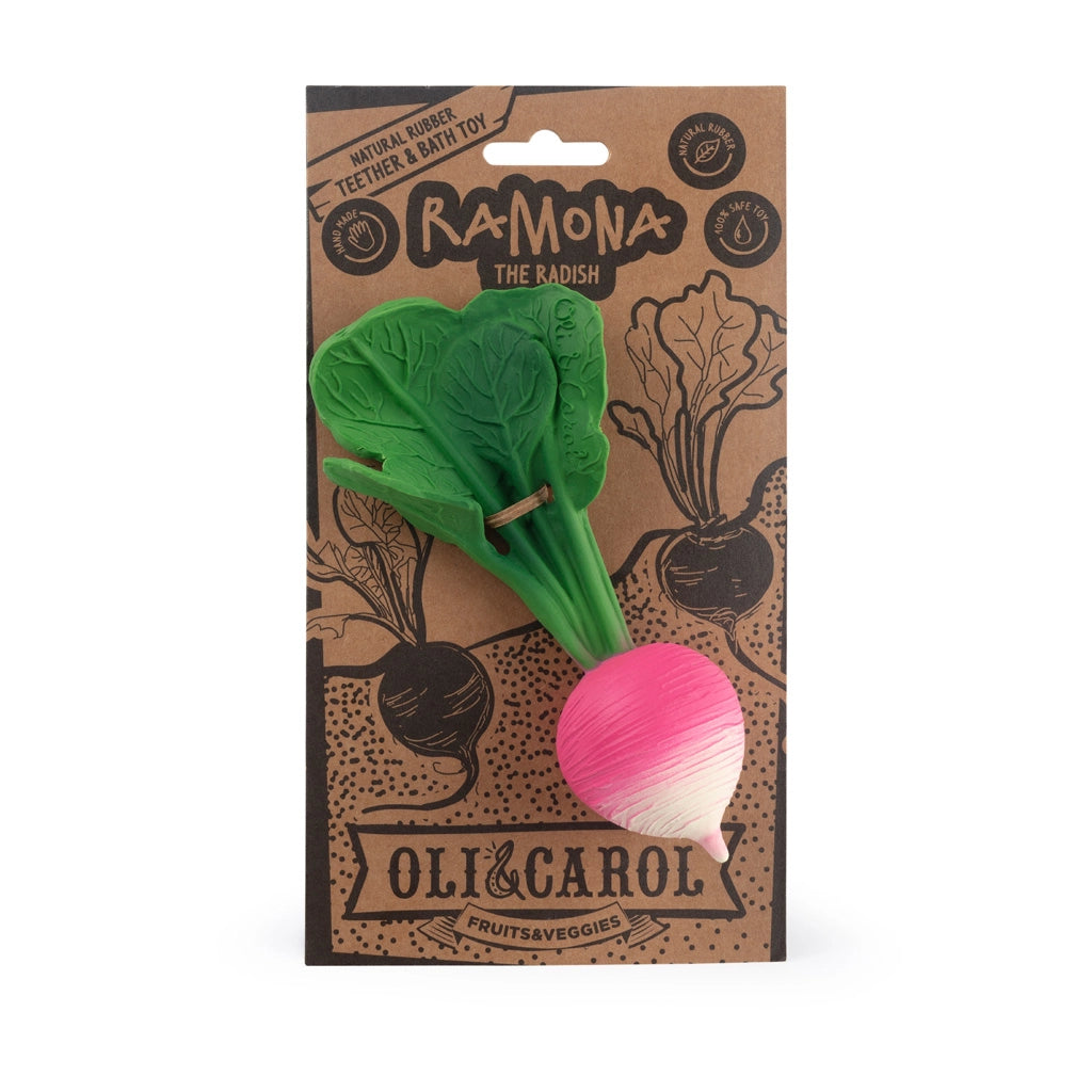 Heliotique Ramona The Radish - Natural Baby Teether