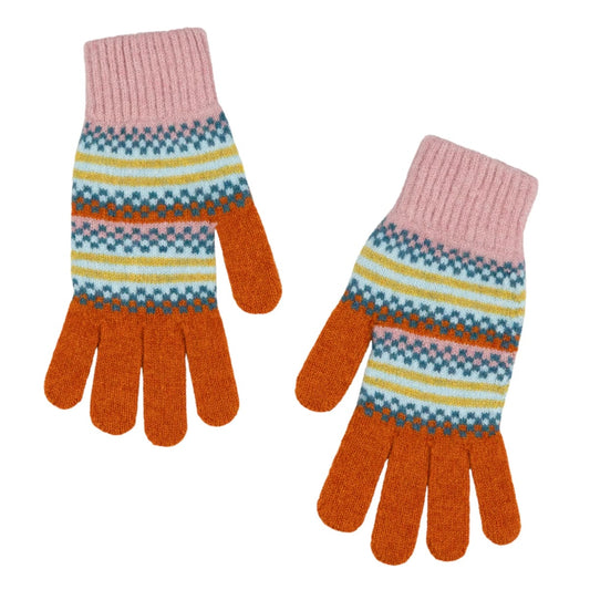 Heliotique | Quinton + Chadwick Patterned Lambswool Gloves
