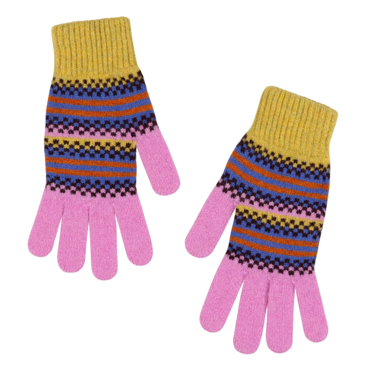 Heliotique | Quinton Chadwick Patterned Lambswool Gloves - Quartz
