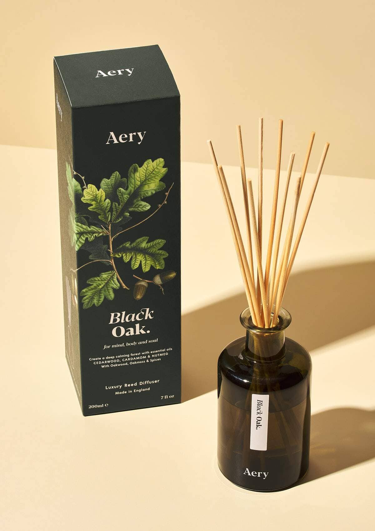 Heliotique | Aery Black Oak Reed Diffuser