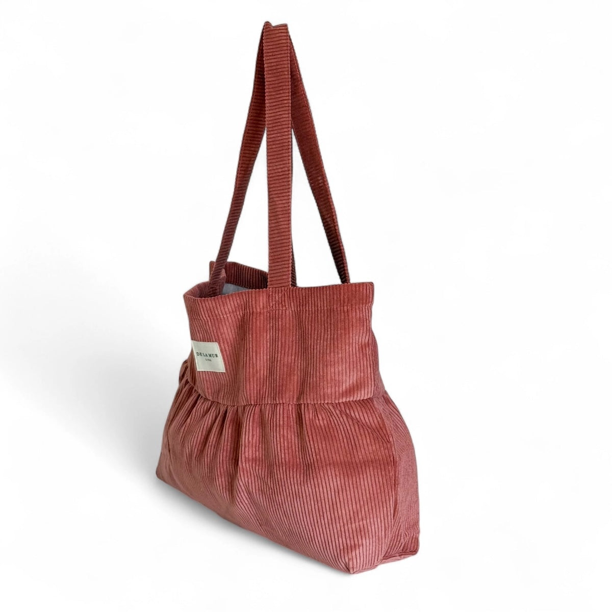Coral Ruffled Bag