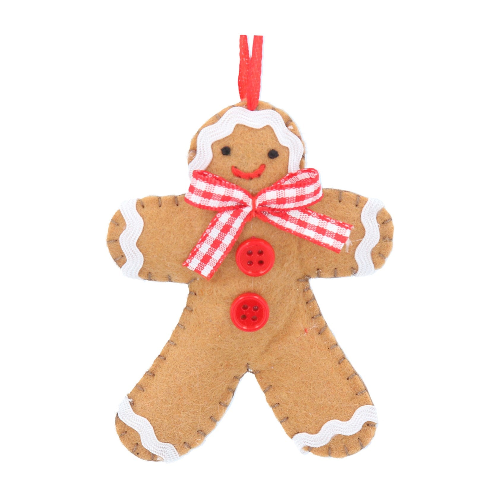 Heliotique | Gisela Graham Felt Gingerbread Man Christmas Decoration