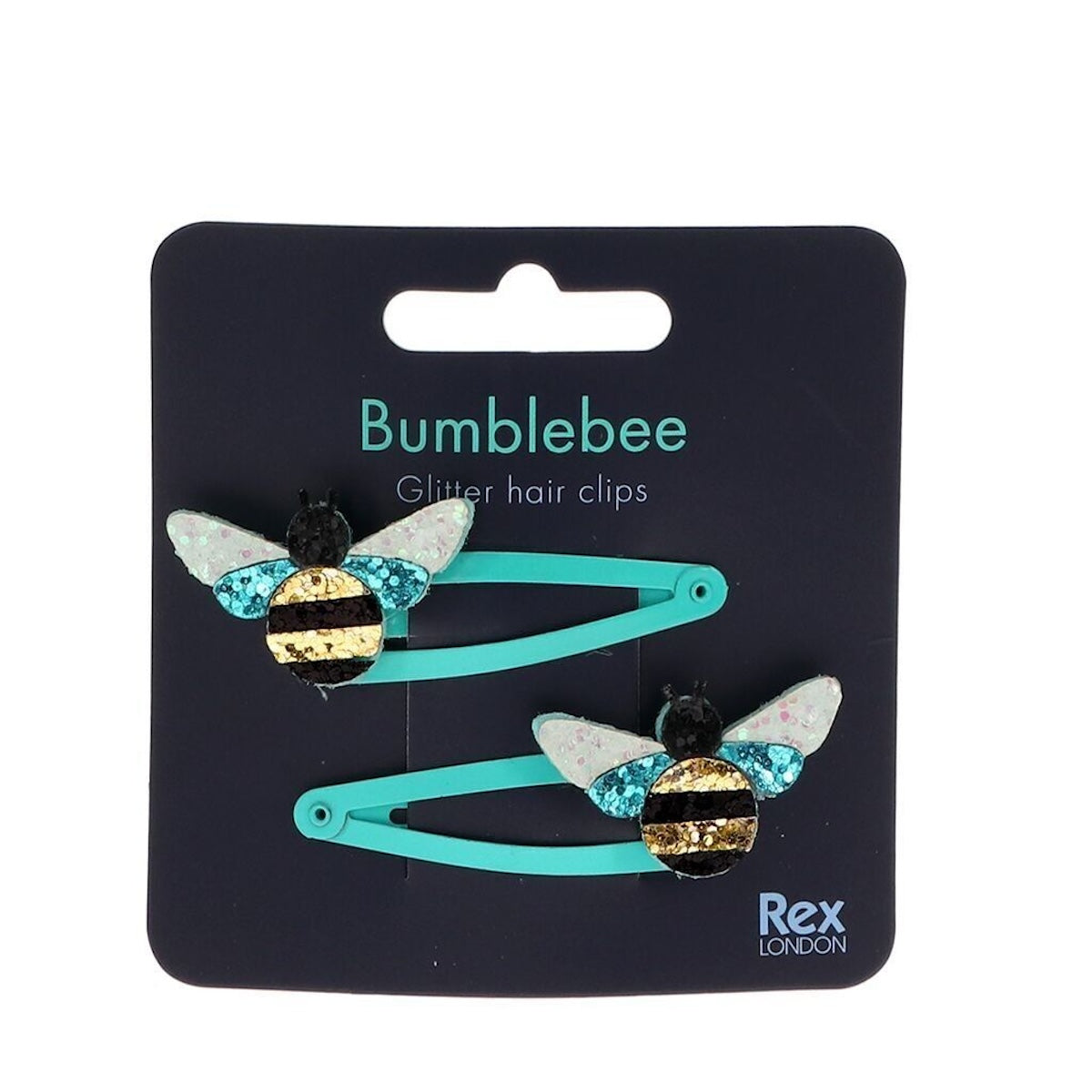 Heliotique Glitter Hair Clips - Bumble Bee