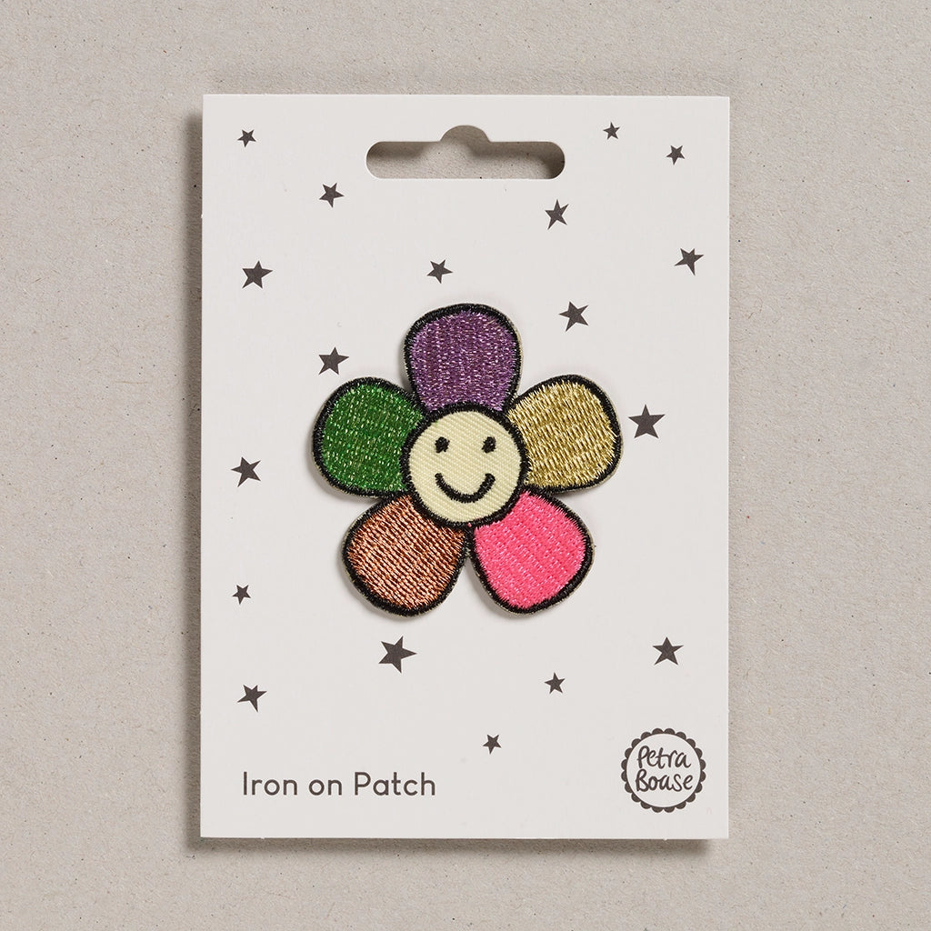 Heliotique | Petra Boase Iron On Patch - Happy Flower