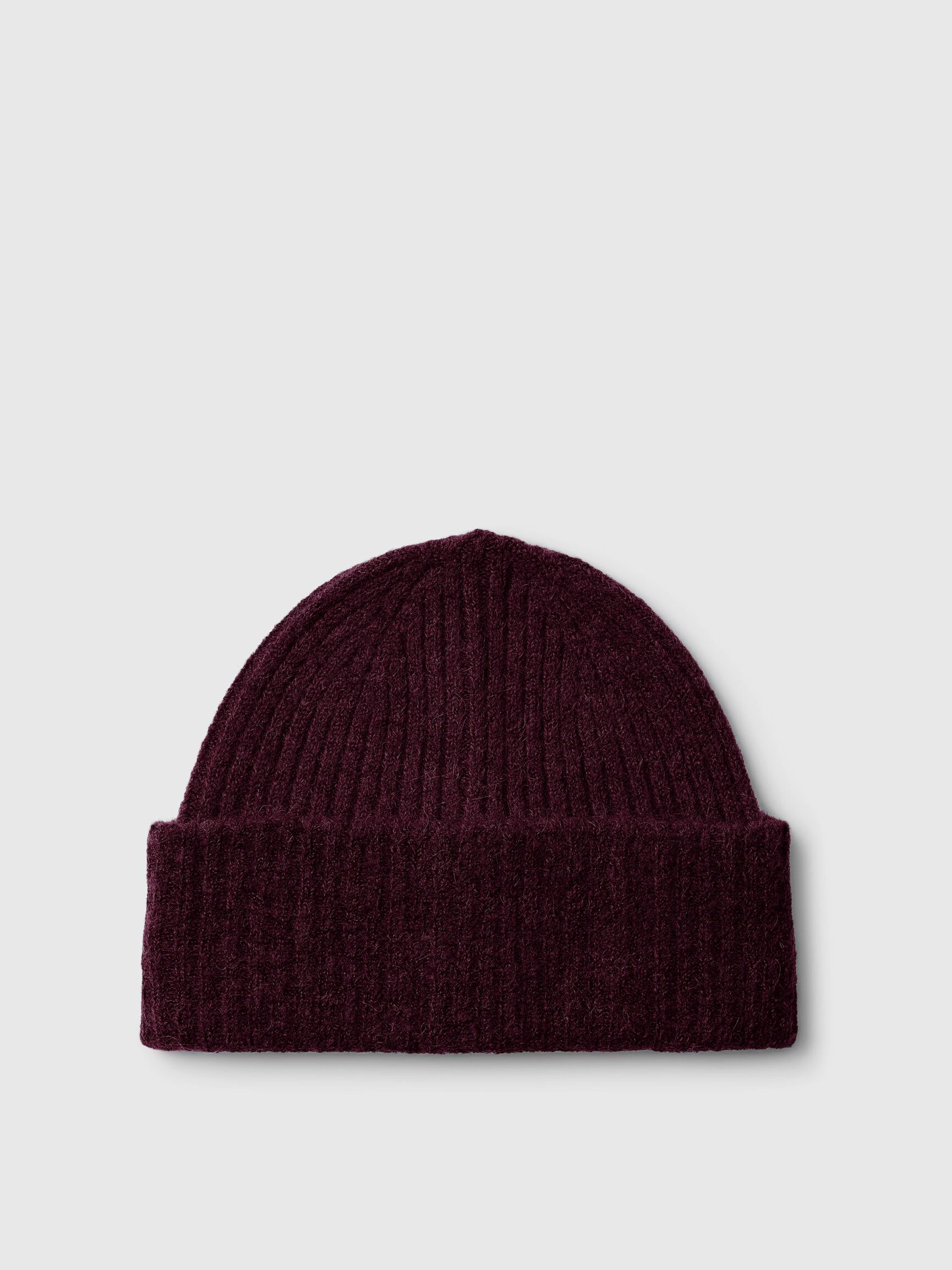 Heliotique | Selected Femme Wool Blend Beanie - Fig