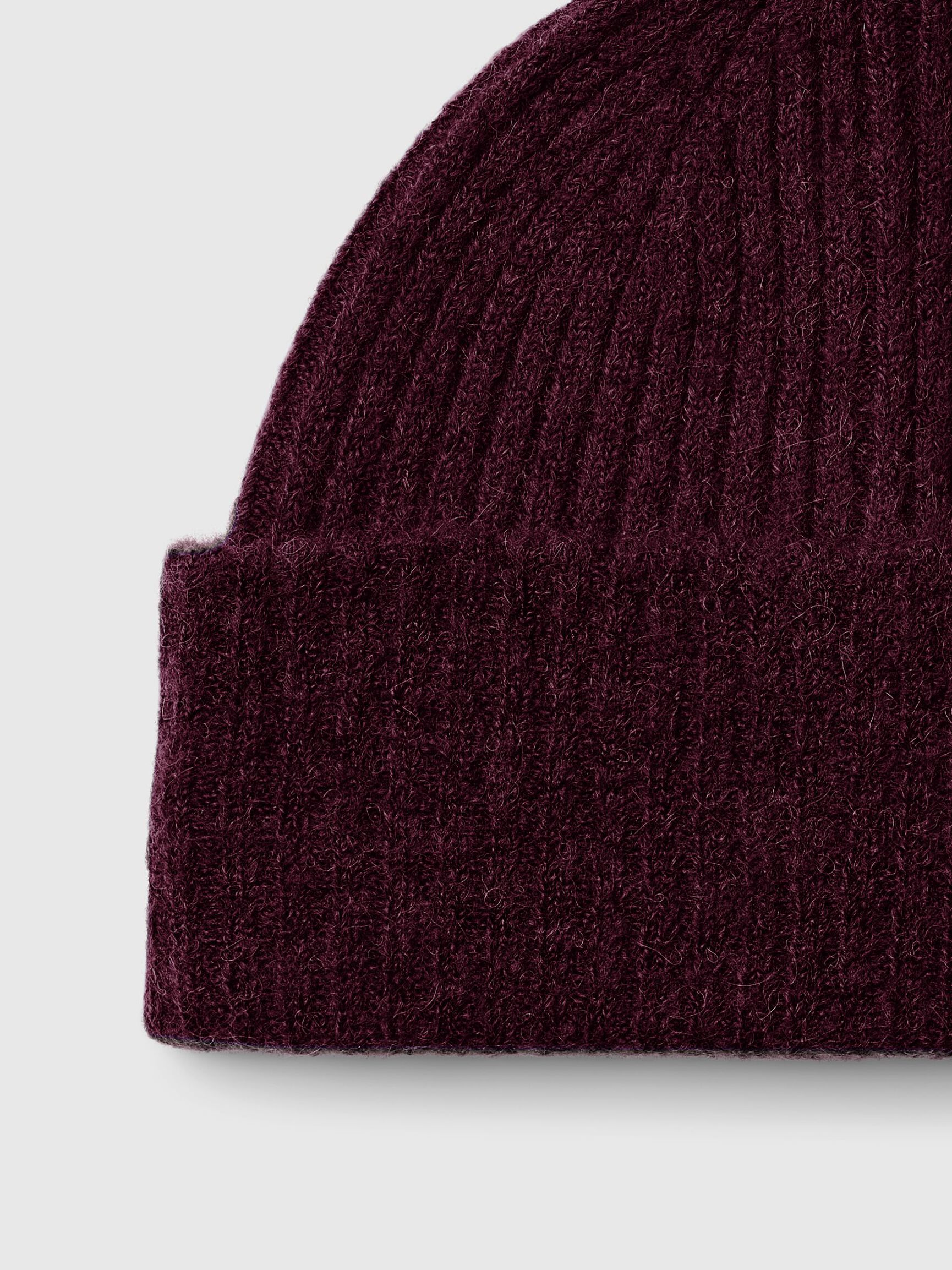 Heliotique | Selected Femme Wool Blend Beanie - Fig