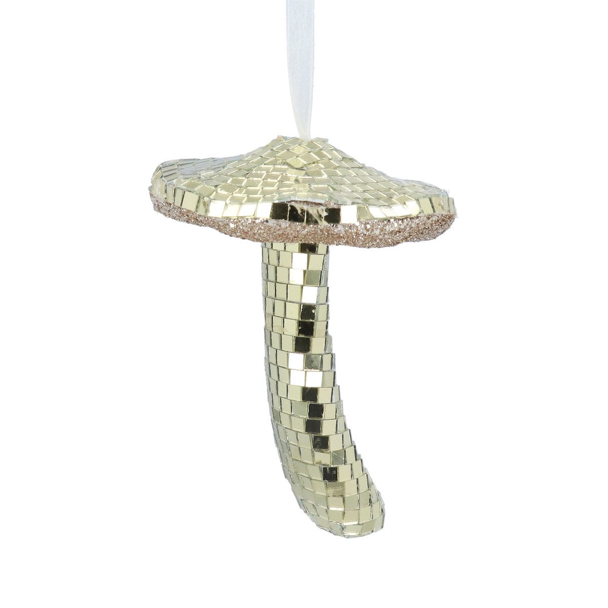 Heliotique | Disco Mushroom Christmas Tree Decoration in Gold