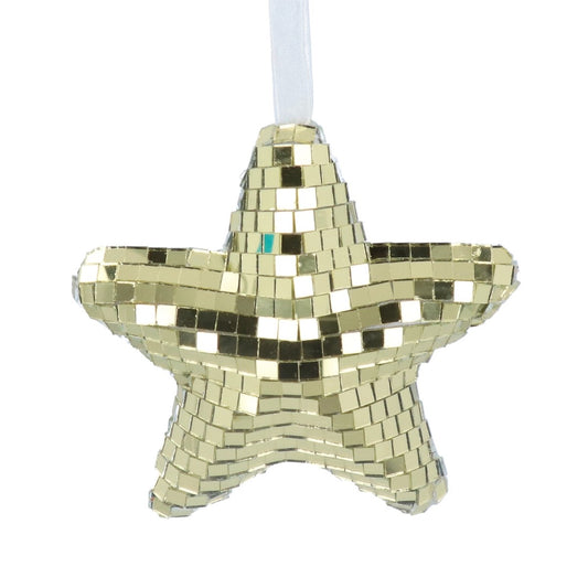 Heliotique | Disco Star Tree Decoration in Gold