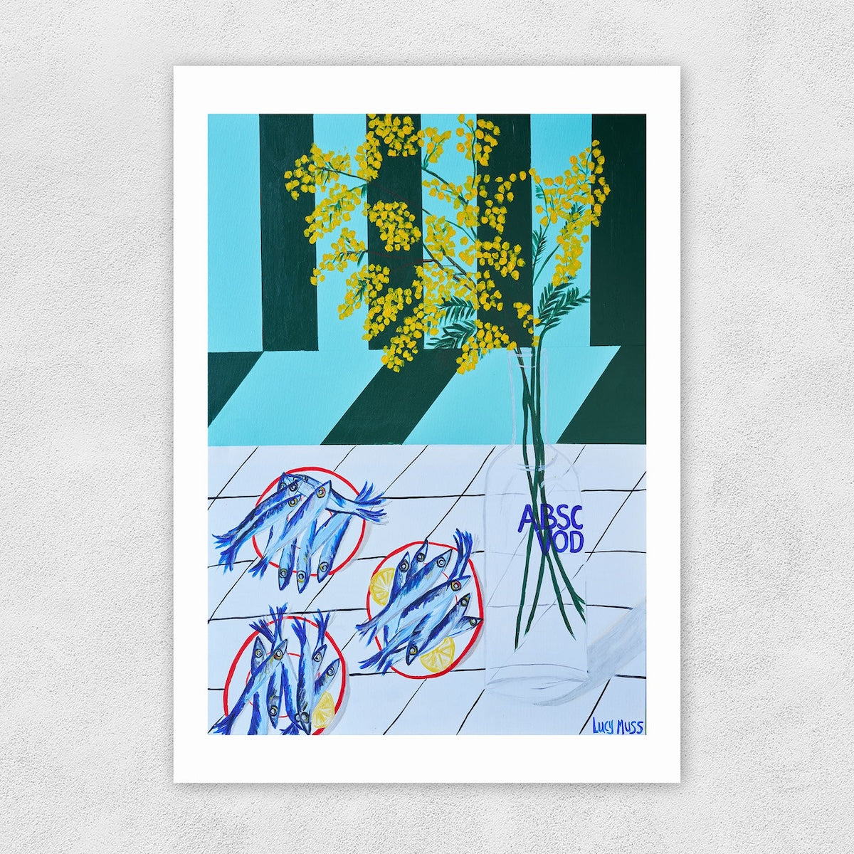 Heliotique | East End Pints Fish & Mimosa A3 Print