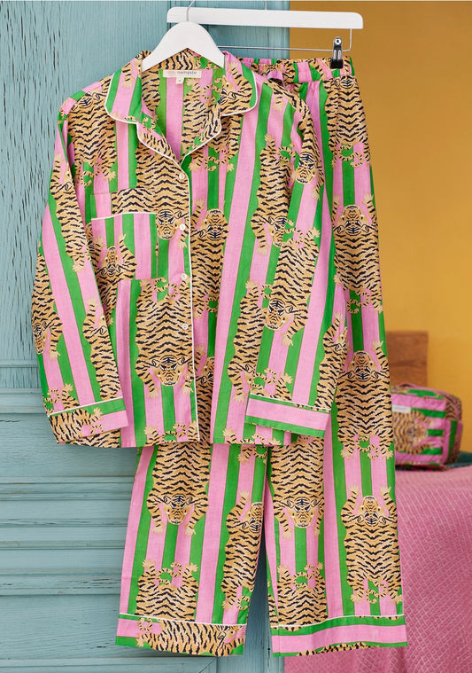 100% Cotton Tiger Stripe Pyjamas
