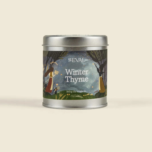 Winter Thyme Christmas Scented Tin Candle