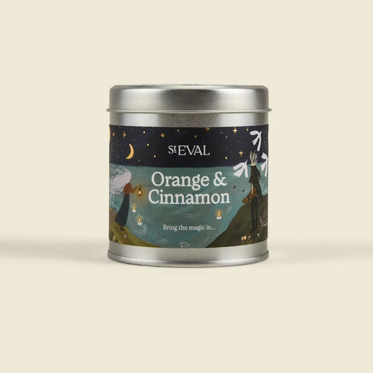 Orange & Cinnamon Christmas Scented Tin Candle