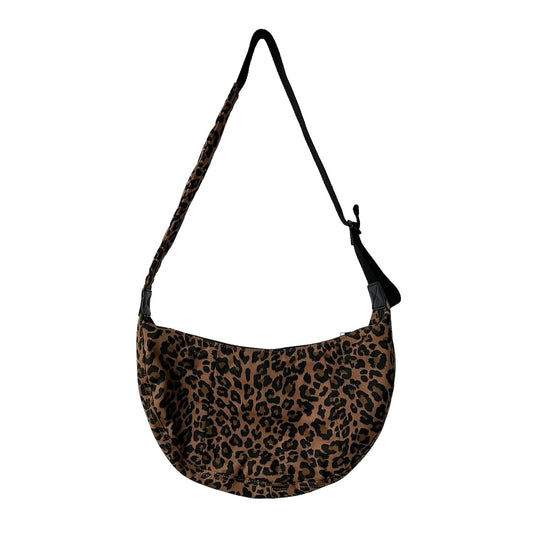 Heliotique Brixton Crossbody Sling Bag - Brown Leopard Print