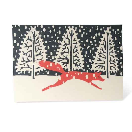 Heliotique | Cambridge Imprint Winter Fox Greeting Cards - Pack of Ten