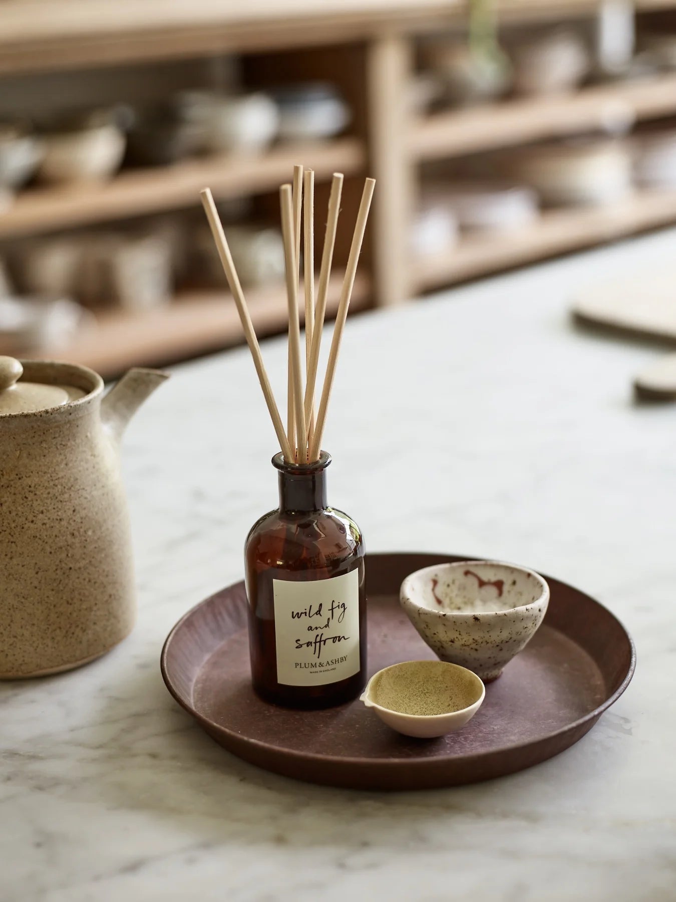 Heliotique | Plum & Ashby Wild Fig & Saffron Scented Reed Diffuser