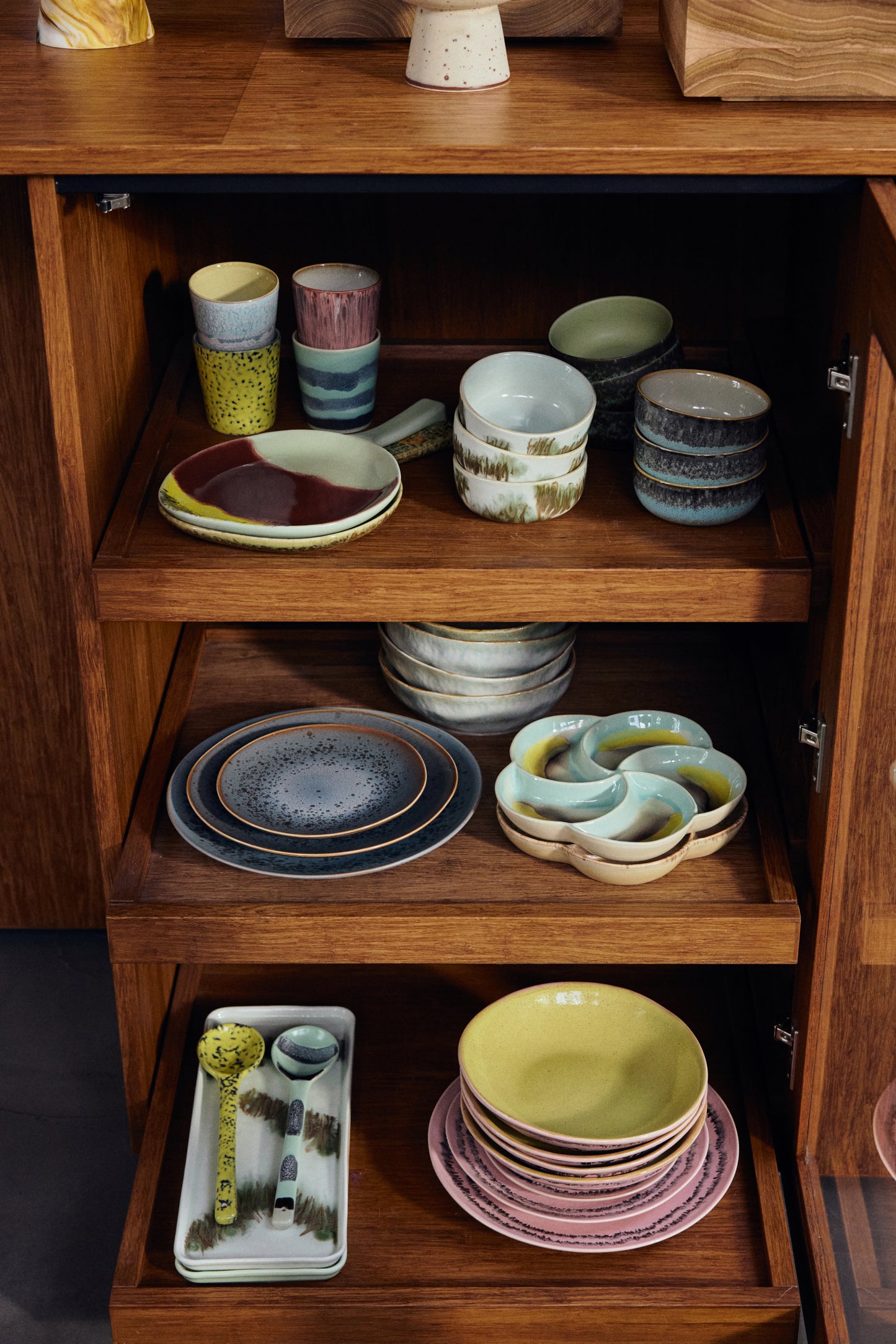 70's Ceramic Snack Tray - Glint