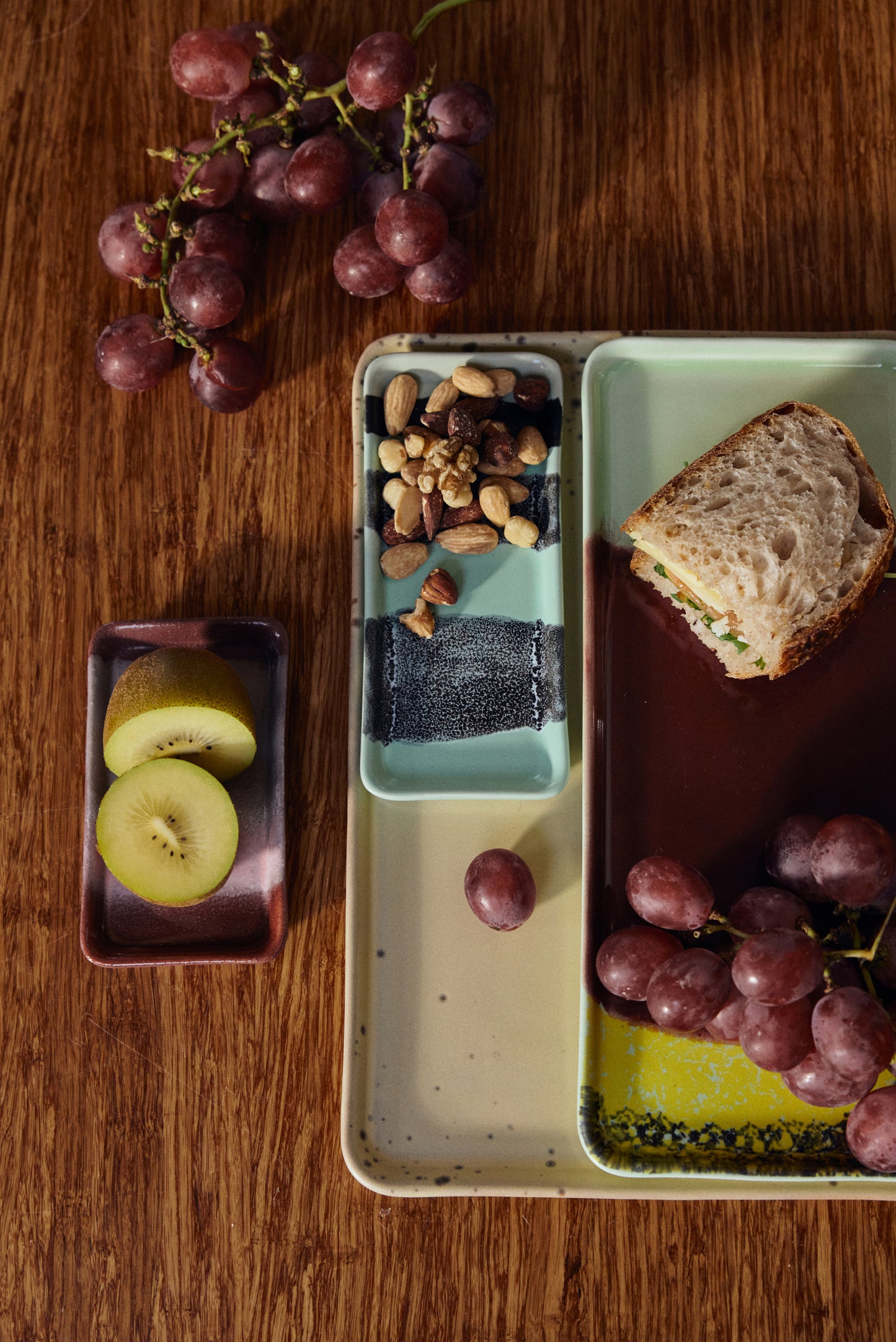 70's Ceramic Cake Tray - Cherry