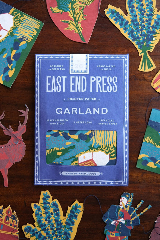 Heliotique | East End Press Screen Printed Garland - Scotland