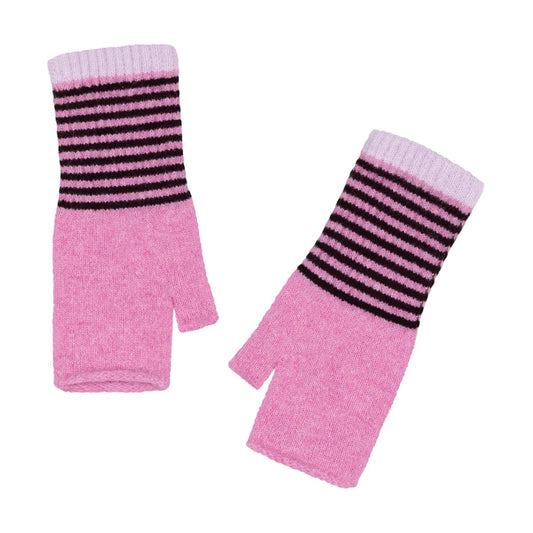 Heliotique | Quinton & Chadwick Angora Fingerless Mittens - Quartz