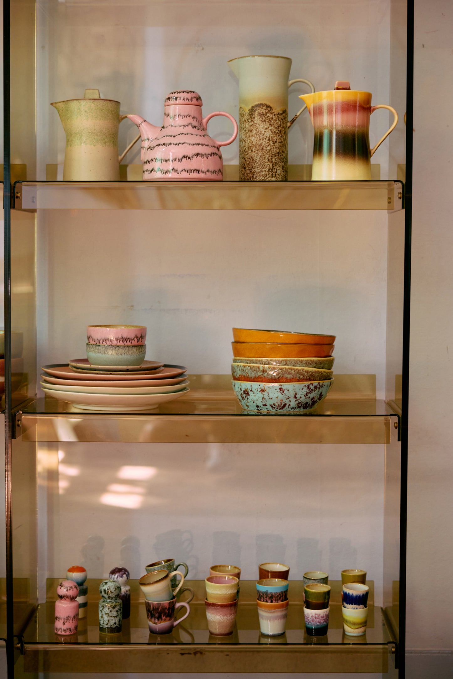 Heliotique | HKLIVING 70's Ceramic Coffee Mugs (set of 4) - Pop Art