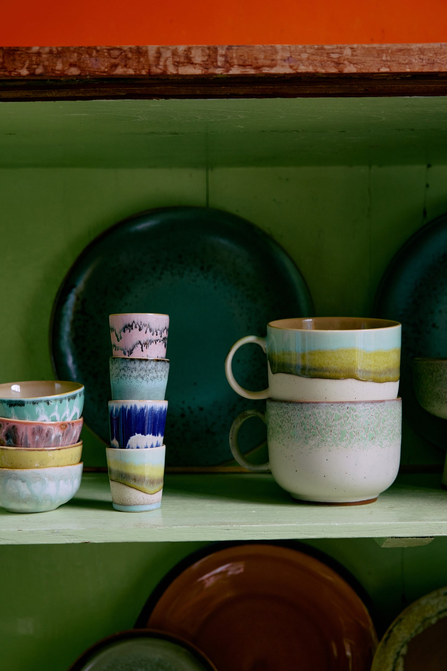70's Ceramic Egg Cups (Set of 4) - Vibrance
