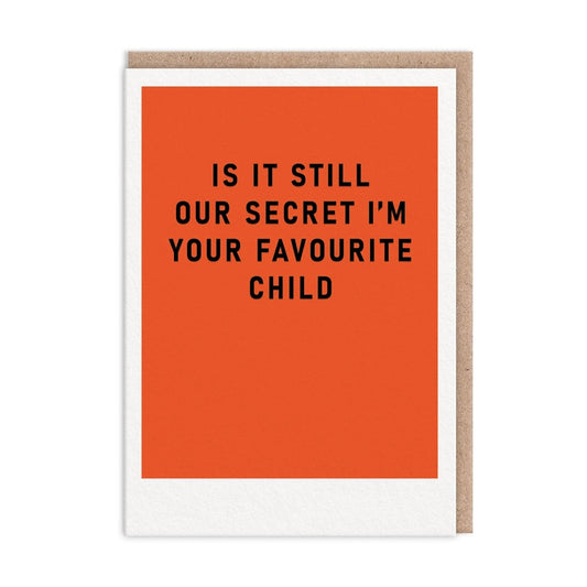 Heliotique Secret Favourite Child Card