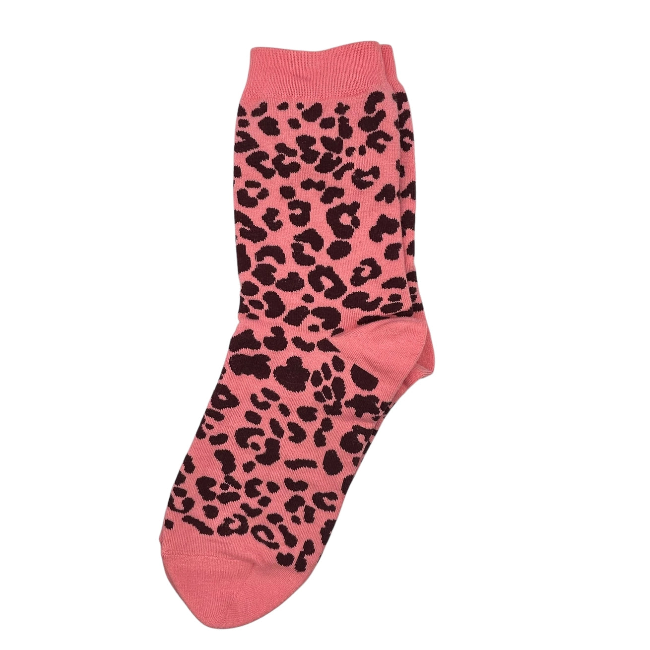 Heliotique | Sixton Leoaprd Print Socks - Pink