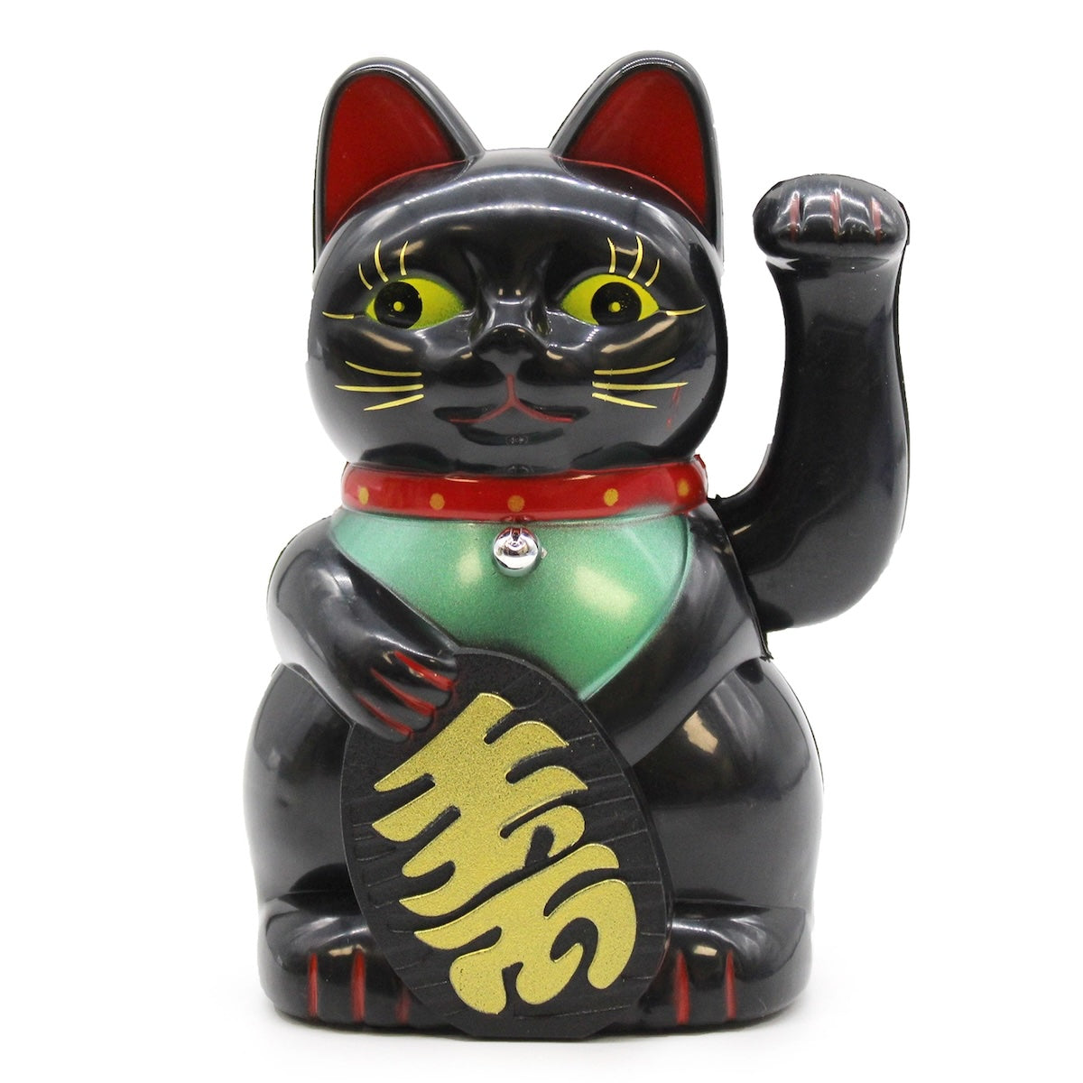 Waving Lucky Cat - Black